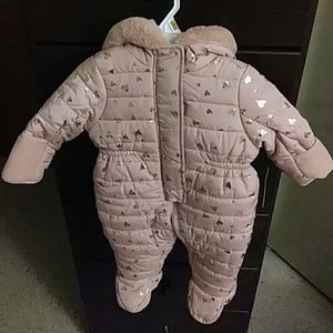 Pink & Gold Snowsuit